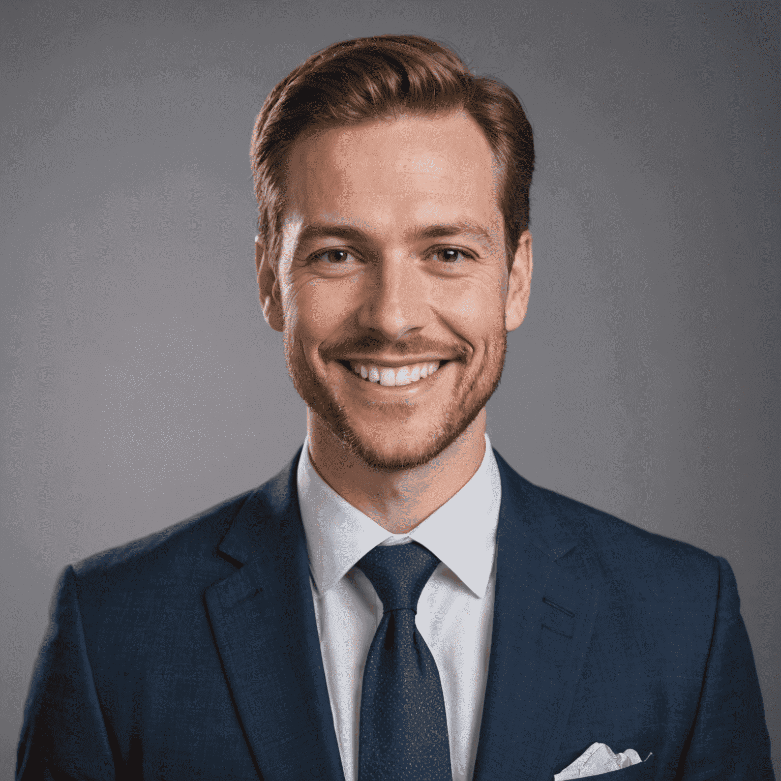 A professional headshot of the blog author, smiling and wearing a suit